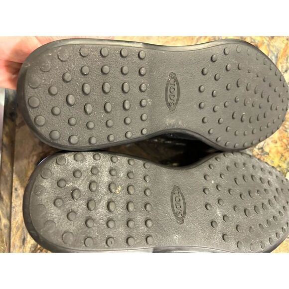 Tod’s Men’s lace up Brogues Derby shoes black size 9 Italian leather EUC sold ou - Picture 14 of 16